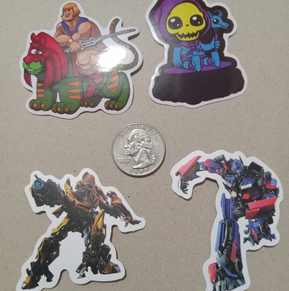 TRANSFORMERS/HE-MAN STICKERS